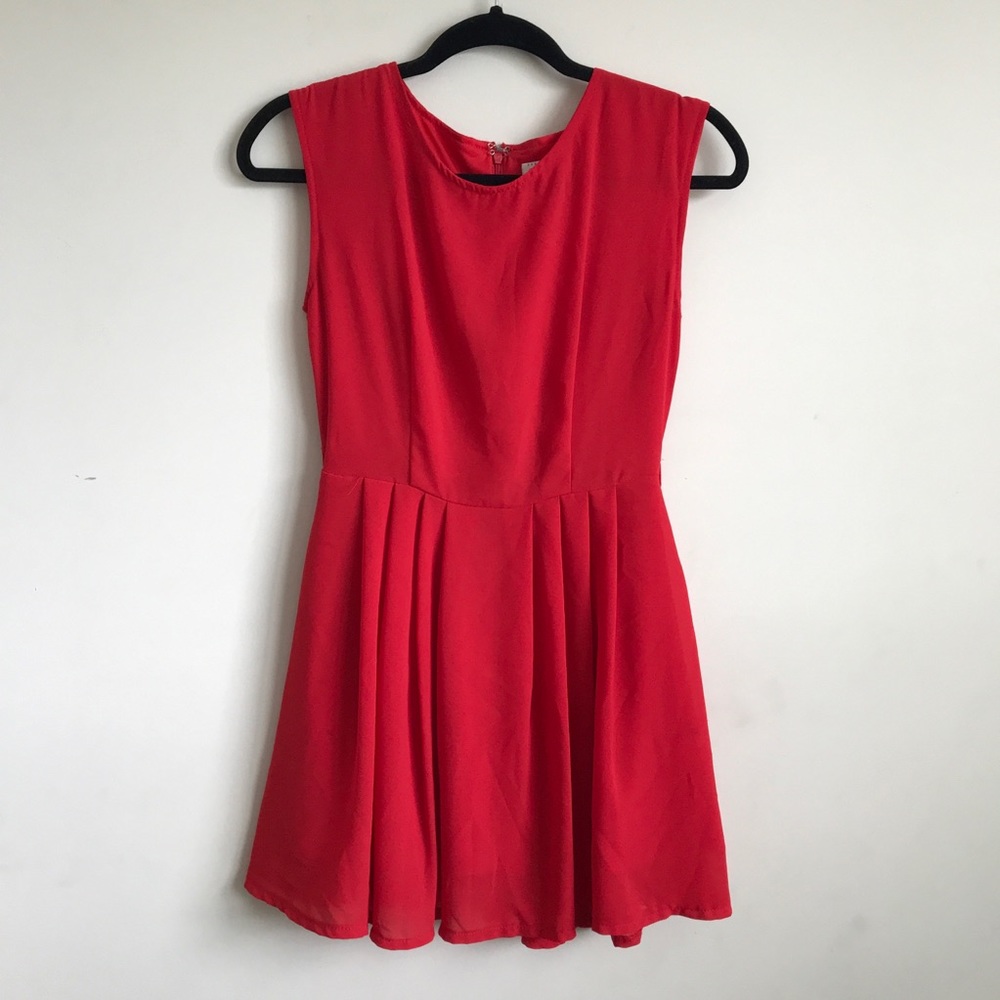 red women’s dress